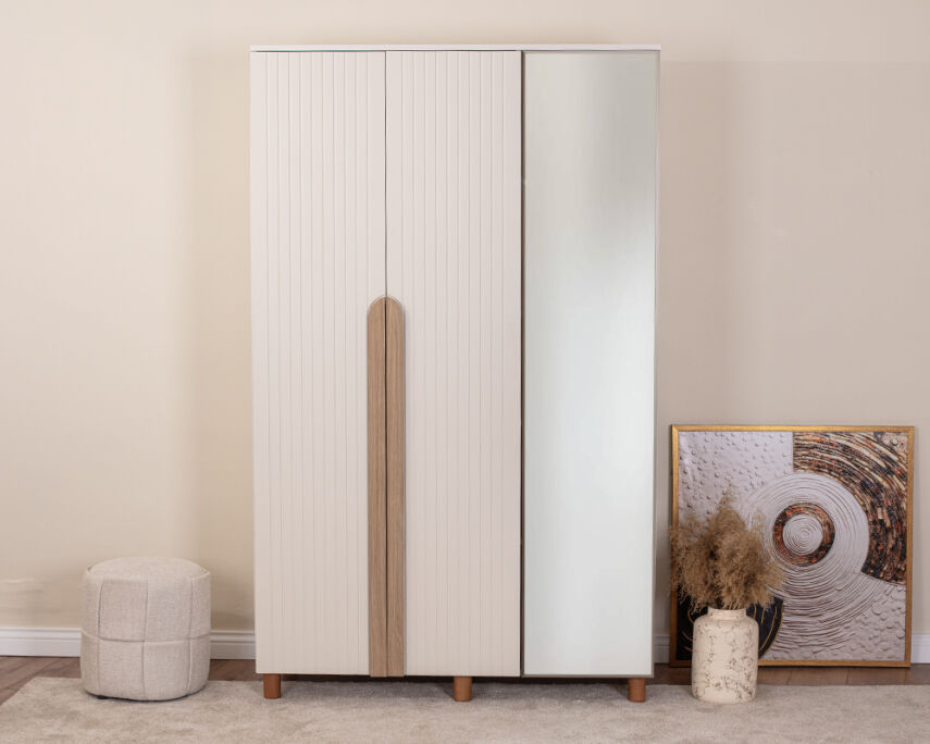 Vibe 3 Kapaklı Krem Gövde (2 Kapak Krem Lake 1 Kapak Aynalı) - 2