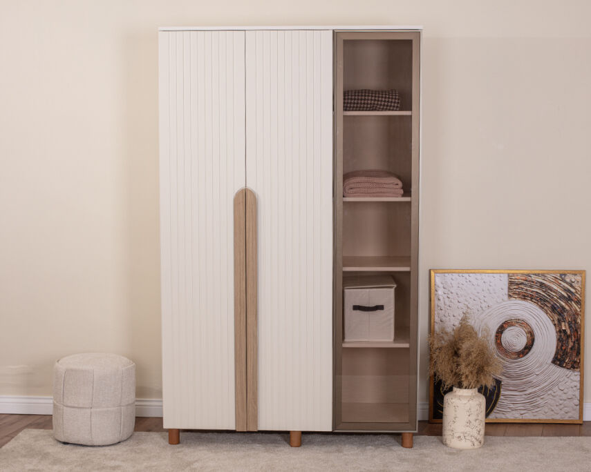 Vibe 3 Kapaklı Krem Gövde (2 Kapak Krem Lake 1 Kapak Camlı) - 2