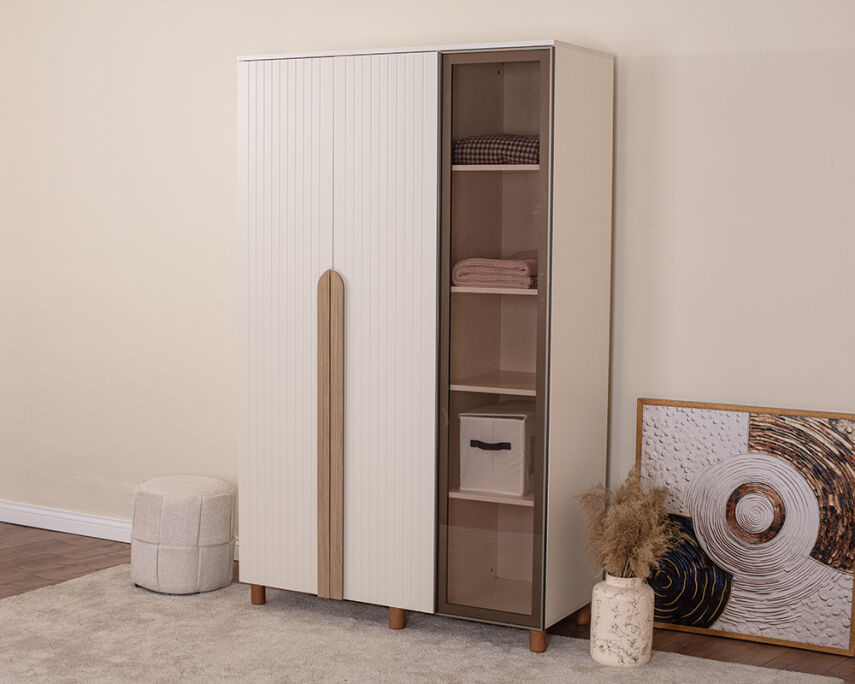 Vibe 3 Kapaklı Krem Gövde (2 Kapak Krem Lake 1 Kapak Camlı) - 1