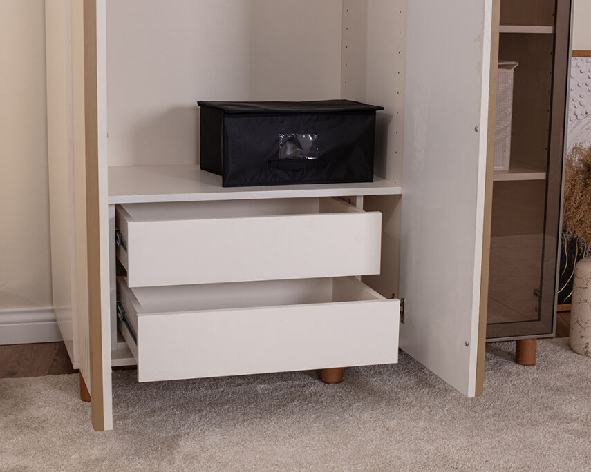 Vibe 3 Kapaklı Krem Gövde (2 Kapak Krem Lake 1 Kapak Camlı) - 5