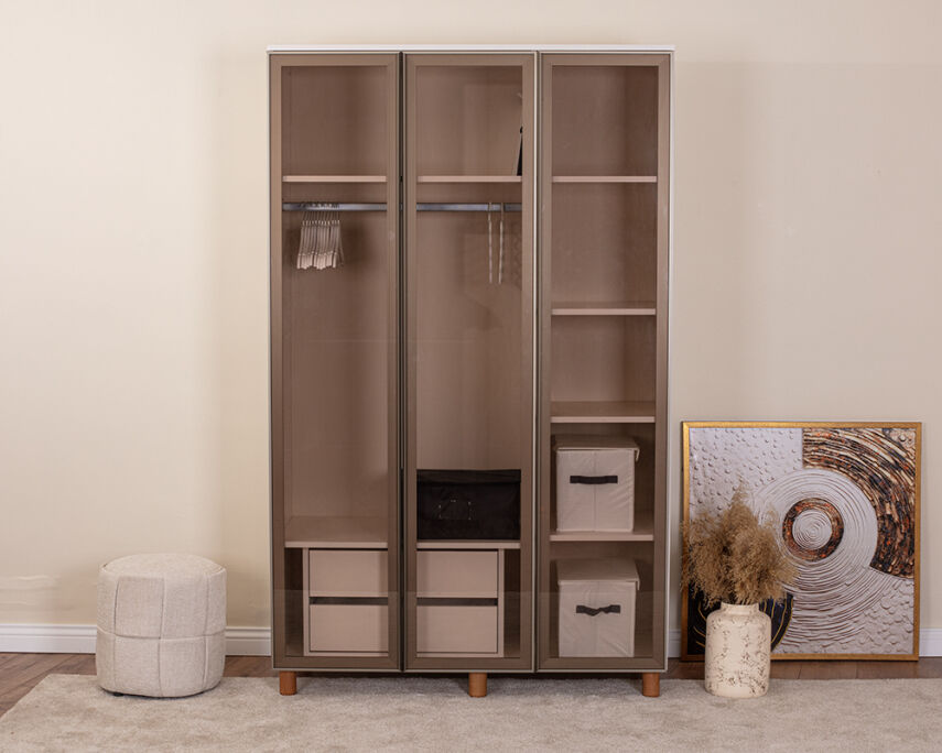 Vibe 3 Kapaklı Krem Gövde (Cam Kapak) - 2