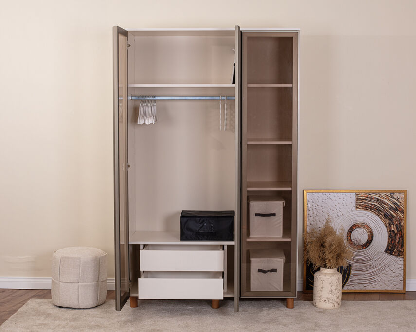 Vibe 3 Kapaklı Krem Gövde (Cam Kapak) - 3