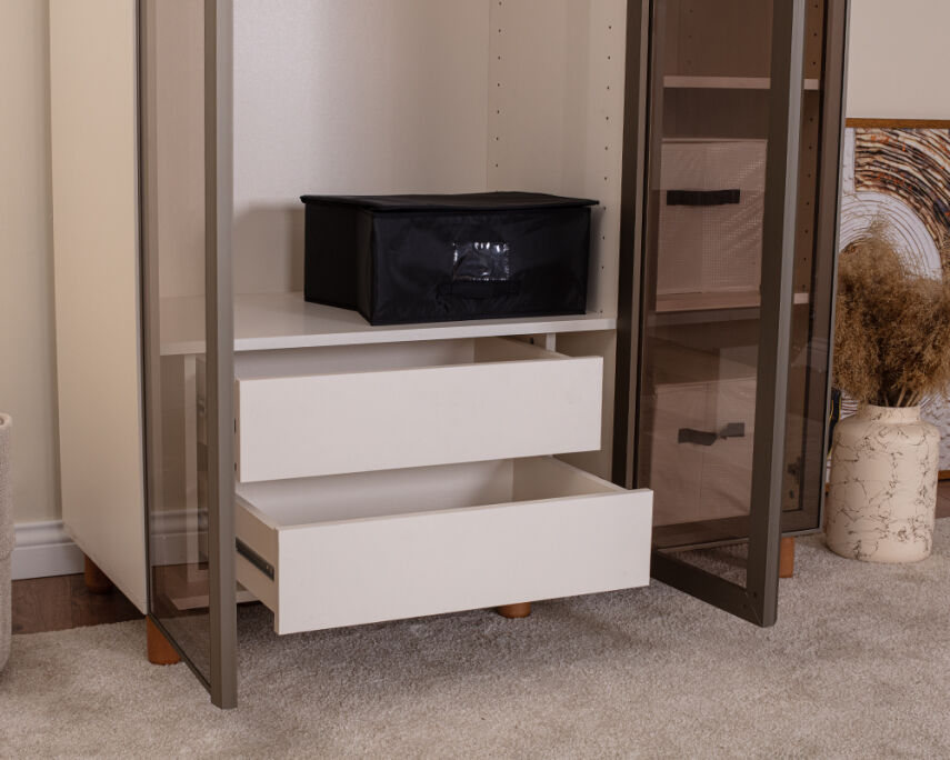 Vibe 3 Kapaklı Krem Gövde (Cam Kapak) - 5