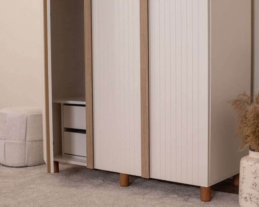 Vibe 3 Kapaklı Krem Gövde (Krem Lake Kapak) - 4