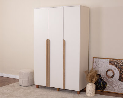 Vibe 3 Kapaklı Krem Gövde (Krem MDFLAM Kapak) - 