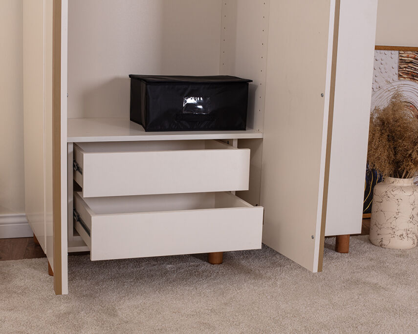 Vibe 3 Kapaklı Krem Gövde (Krem MDFLAM Kapak) - 5