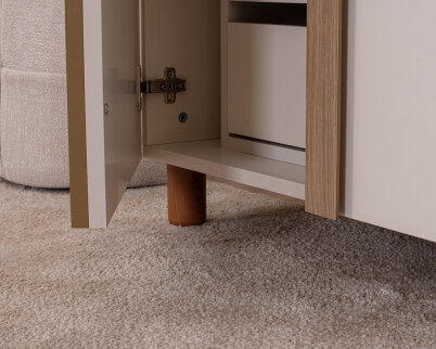 İtra 3 Kapaklı Gardırop Krem Gövde (Krem MDFLAM Kapak) - 7