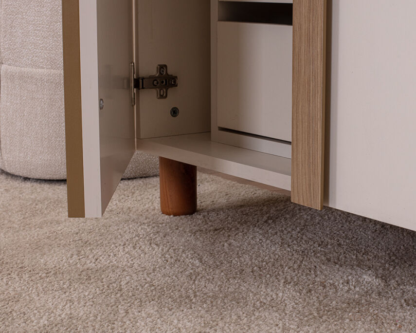 Vibe 3 Kapaklı Krem Gövde (Krem MDFLAM Kapak) - 7