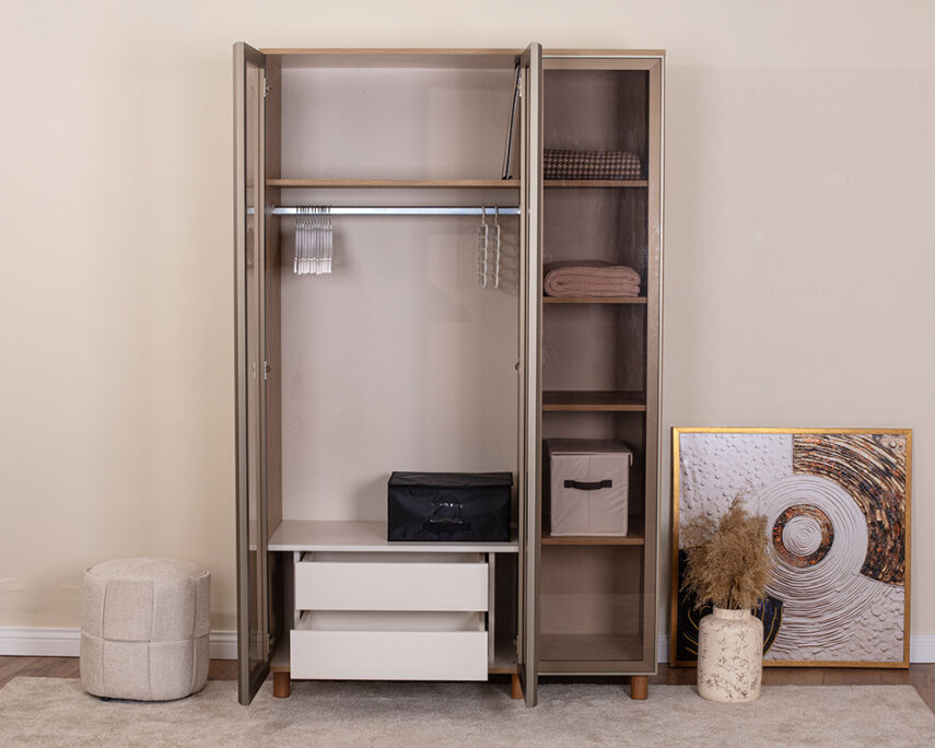 Vibe 3 Kapaklı Meşe Gövde (Cam Kapak) - 3