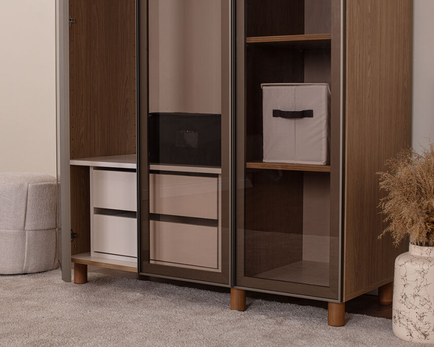 Vibe 3 Kapaklı Meşe Gövde (Cam Kapak) - 4