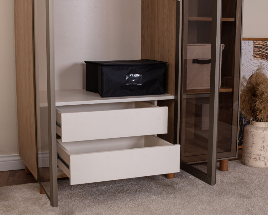 Vibe 3 Kapaklı Meşe Gövde (Cam Kapak) - 5