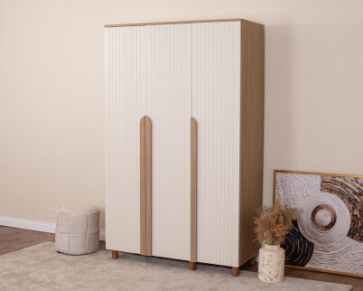 Vibe 3 Kapaklı Meşe Gövde (Krem Lake Kapak) - 