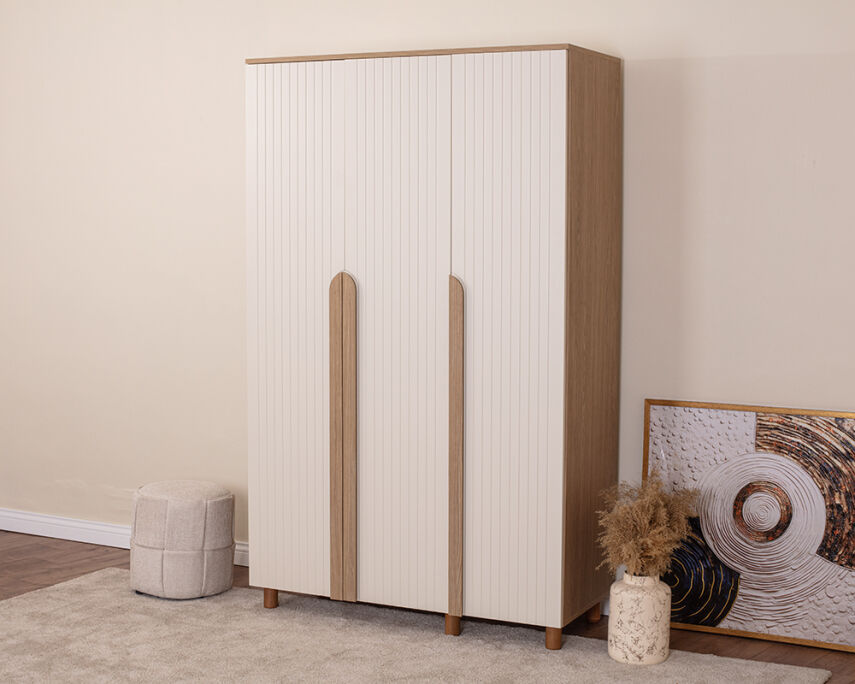 Vibe 3 Kapaklı Meşe Gövde (Krem Lake Kapak) - 