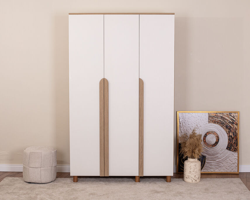 Vibe 3 Kapaklı Meşe Gövde (Krem MDFLAM Kapak) - 2