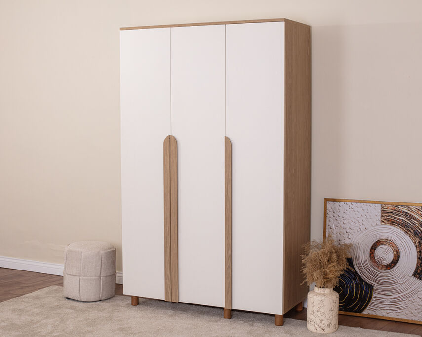 Vibe 3 Kapaklı Meşe Gövde (Krem MDFLAM Kapak) - 