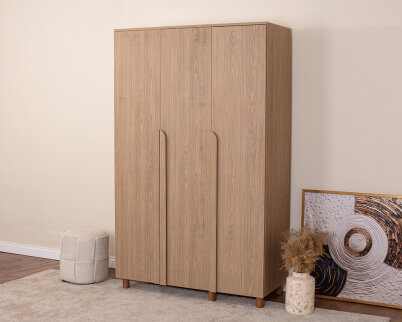 Vibe 3 Kapaklı Meşe Gövde (Meşe MDFLAM Kapak) - 