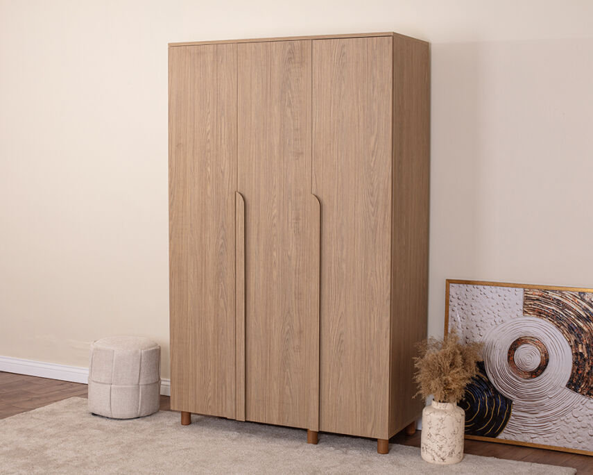 Vibe 3 Kapaklı Meşe Gövde (Meşe MDFLAM Kapak) - 