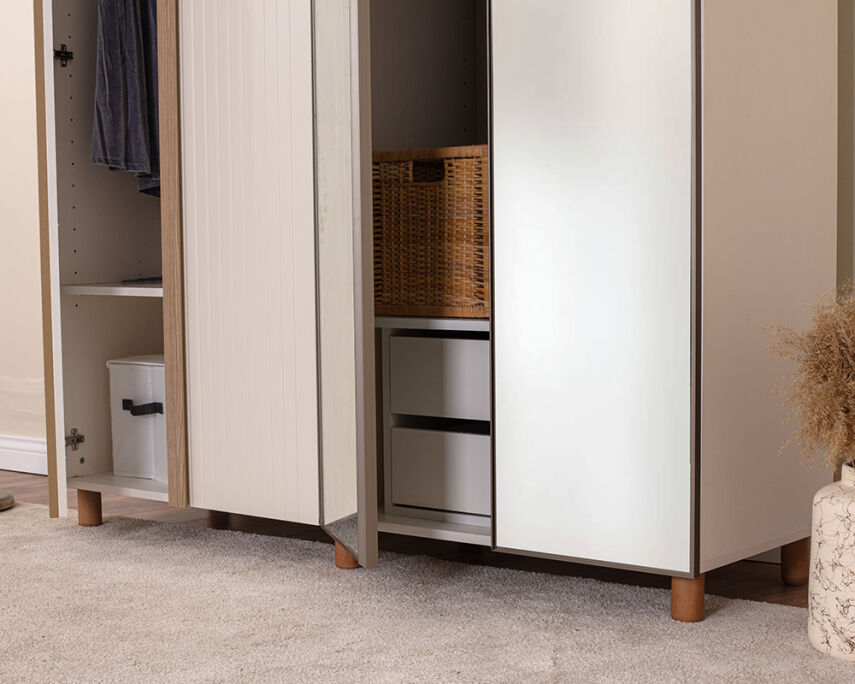 Vibe 4 Kapaklı Krem Gövde (2 Kapak Krem Lake 2 Kapak Aynalı) - 4