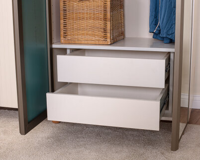 İtra 4 Kapaklı Gardırop Krem Gövde (2 Kapak Krem Lake 2 Kapak Aynalı) - 5