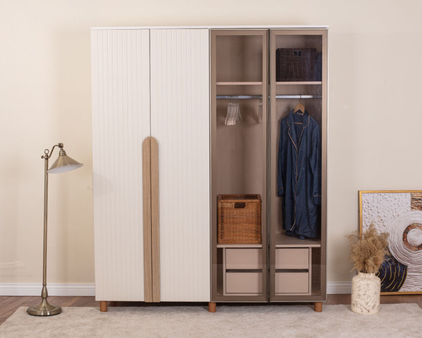 Vibe 4 Kapaklı Krem Gövde (2 Kapak Krem Lake 2 Kapak Camlı) - 1