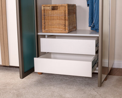 İtra 4 Kapaklı Krem Gövde (2 Kapak Krem MDFLAM 2 Kapak Aynalı) - 5