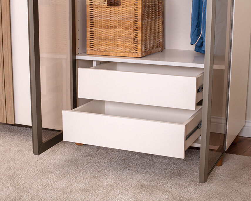 Vibe 4 Kapaklı Krem Gövde (2 Kapak Krem MDFLAM 2 Kapak Camlı) - 5