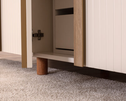 İtra 4 Kapaklı Gardırop Krem Gövde (Krem Lake Kapak) - 7