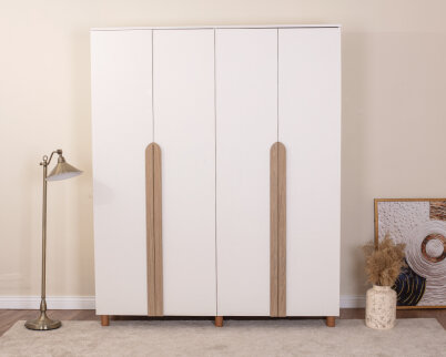 Vibe 4 Kapaklı Krem Gövde (Krem MDFLAM Kapak) - 