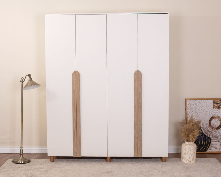 Vibe 4 Kapaklı Krem Gövde (Krem MDFLAM Kapak) - 