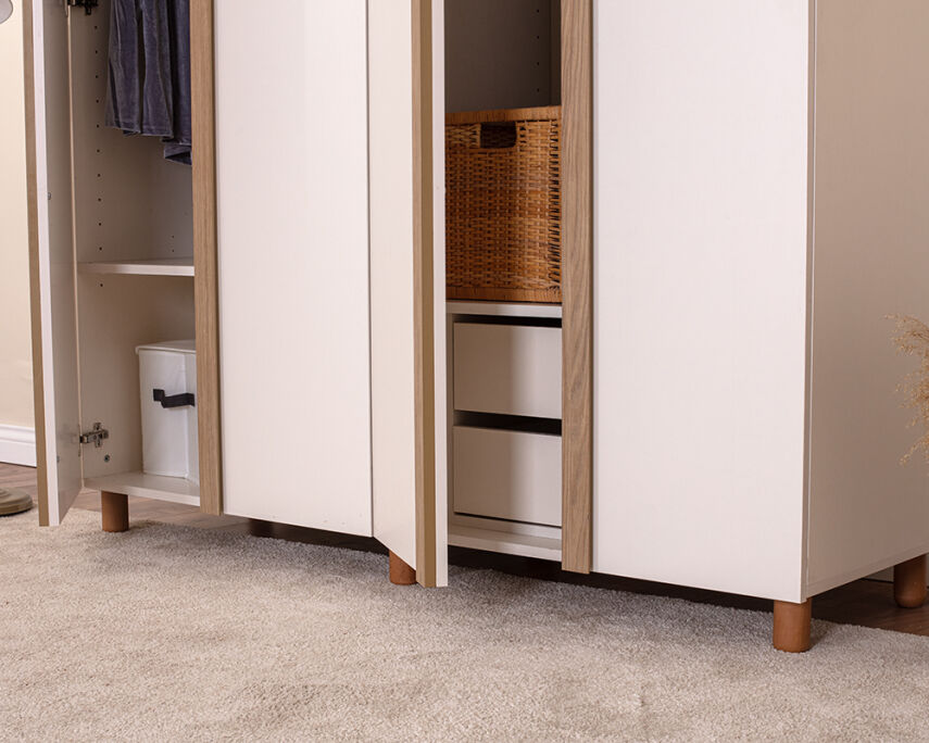 Vibe 4 Kapaklı Krem Gövde (Krem MDFLAM Kapak) - 4