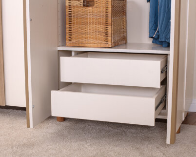 İtra 4 Kapaklı Gardırop Krem Gövde (Krem MDFLAM Kapak) - 5