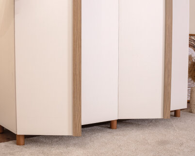 İtra 4 Kapaklı Gardırop Krem Gövde (Krem MDFLAM Kapak) - 6