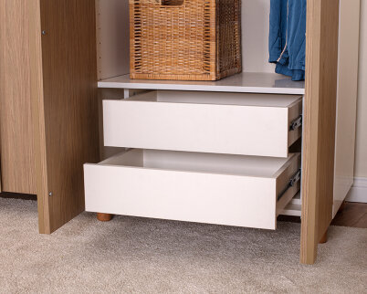 İtra 4 Kapaklı Krem Gövde (Meşe MDFLAM Kapak) - 6