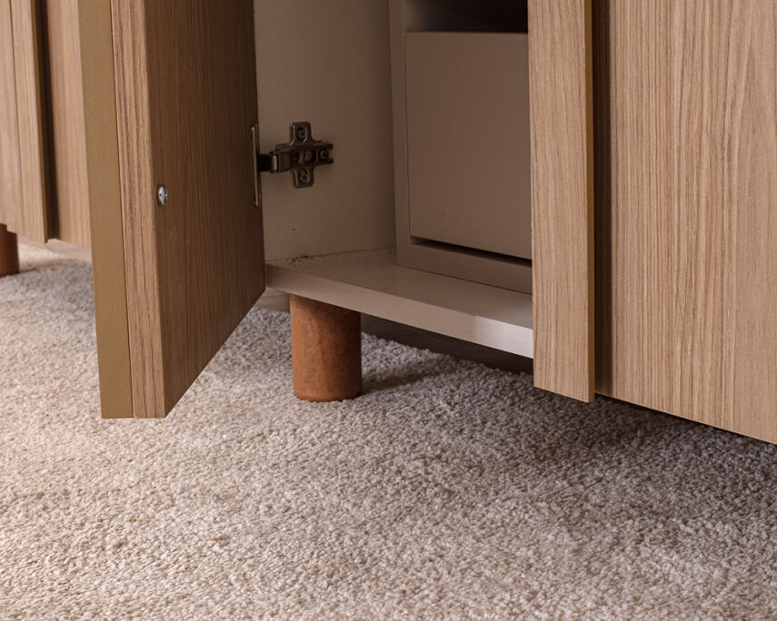 Vibe 4 Kapaklı Krem Gövde (Meşe MDFLAM Kapak) - 7