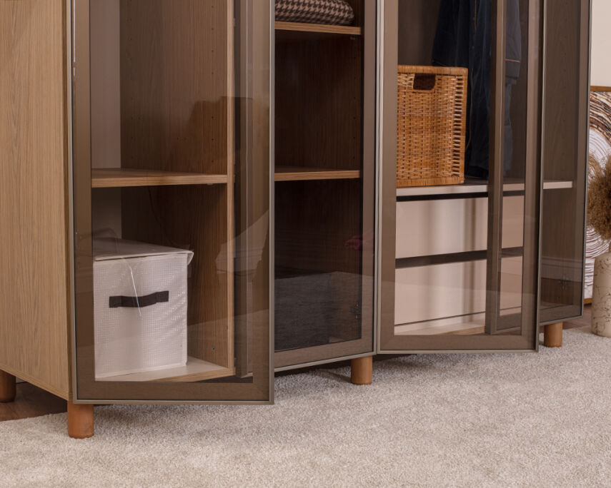 Vibe 4 Kapaklı Meşe Gövde (Cam Kapak) - 6