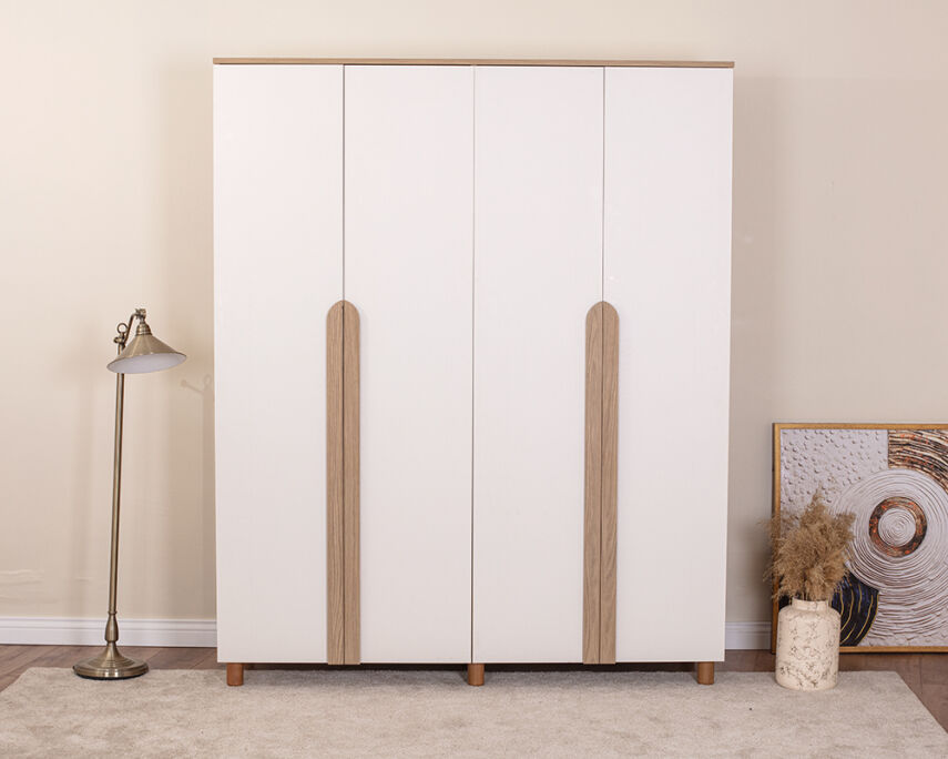 Vibe 4 Kapaklı Meşe Gövde (Krem MDFLAM Kapak) - 