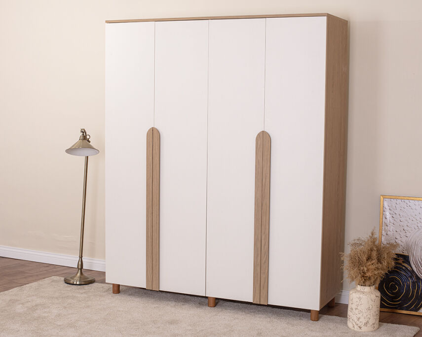 Vibe 4 Kapaklı Meşe Gövde (Krem MDFLAM Kapak) - 2