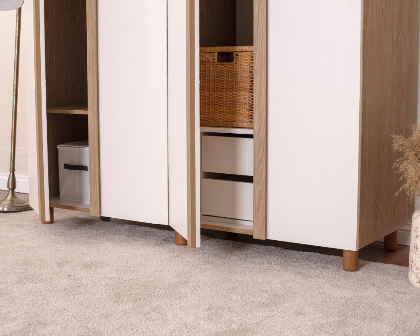 Vibe 4 Kapaklı Meşe Gövde (Krem MDFLAM Kapak) - 4