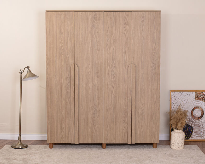 Vibe 4 Kapaklı Meşe Gövde (Meşe MDFLAM Kapak) - 