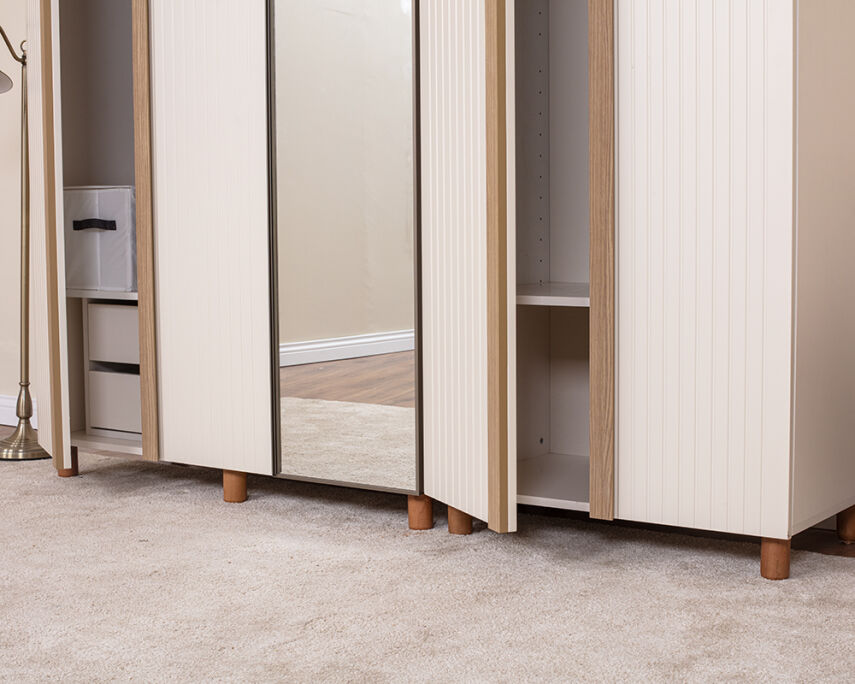 Vibe 5 Kapaklı Krem Gövde (4 Kapak Krem Lake 1 Kapak Aynalı) - 4