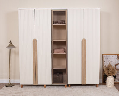 Vibe 5 Kapaklı Krem Gövde (4 Kapak Krem Lake 1 Kapak Camlı) - 