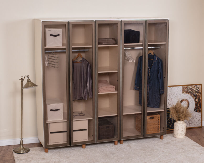 Vibe 5 Kapaklı Krem Gövde (Cam Kapak) - 2