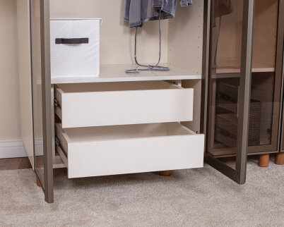 İtra 5 Kapaklı Gardırop Krem Gövde (Cam Kapak) - 5