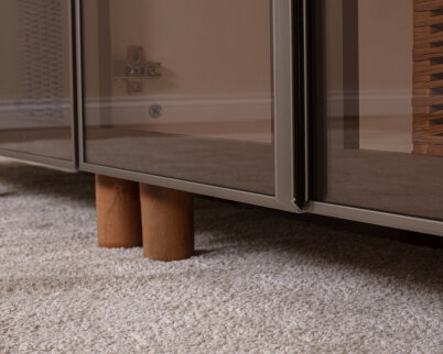 İtra 5 Kapaklı Gardırop Krem Gövde (Cam Kapak) - 6