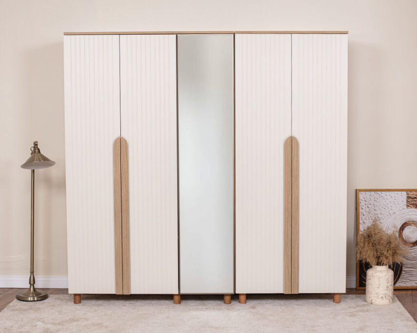 Vibe 5 Kapaklı Meşe Gövde (4 Kapak Krem Lake 1 Kapak Aynalı) - 1