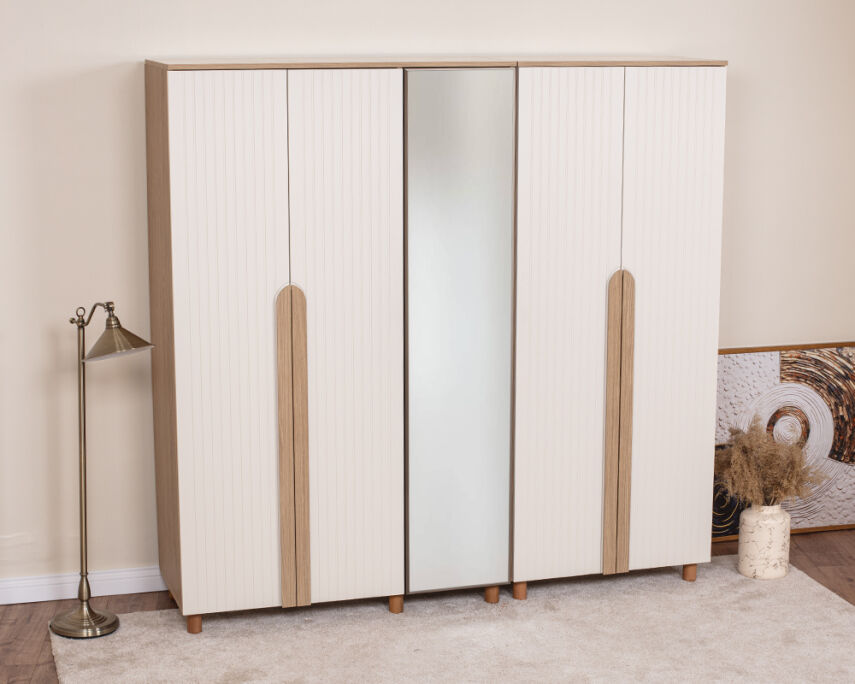 Vibe 5 Kapaklı Meşe Gövde (4 Kapak Krem Lake 1 Kapak Aynalı) - 2