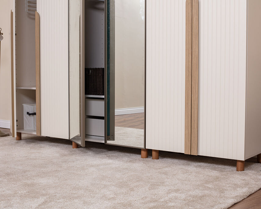 Vibe 6 Kapaklı Krem Gövde (4 Kapak Krem Lake 2 Kapak Aynalı) - 4