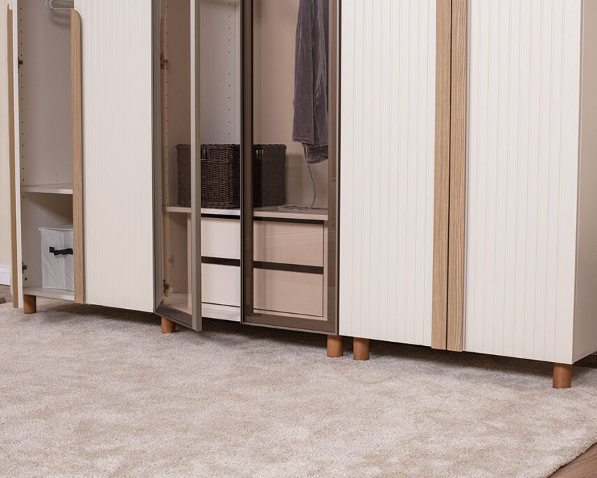 Vibe 6 Kapaklı Krem Gövde (4 Kapak Krem Lake 2 Kapak Camlı) - 4