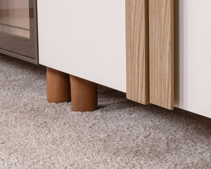 Vibe 6 Kapaklı Krem Gövde (4 Kapak Krem MDFLAM 2 Kapak Camlı) - 6