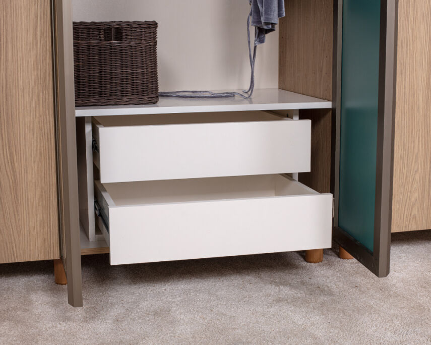 Vibe 6 Kapaklı Meşe Gövde (4 Kapak Meşe MDFLAM 2 Kapak Aynalı) - 5